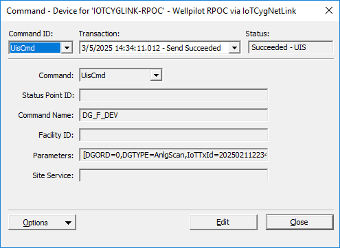 IoT CygNet Link EIE – Command - Device